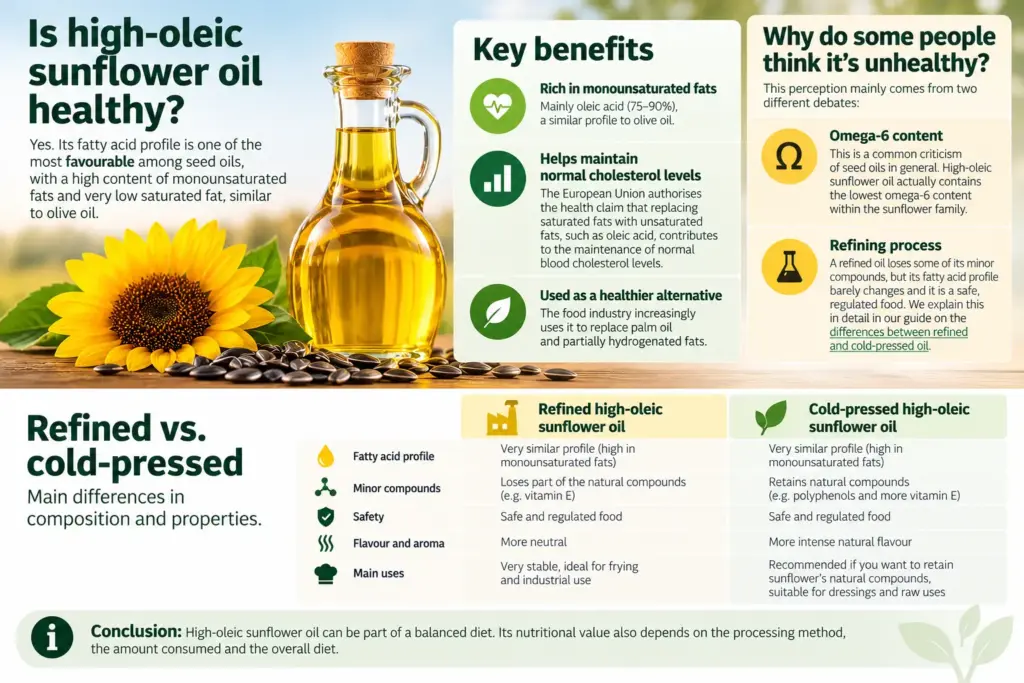 High oleic sunflower oil and sunflower seeds